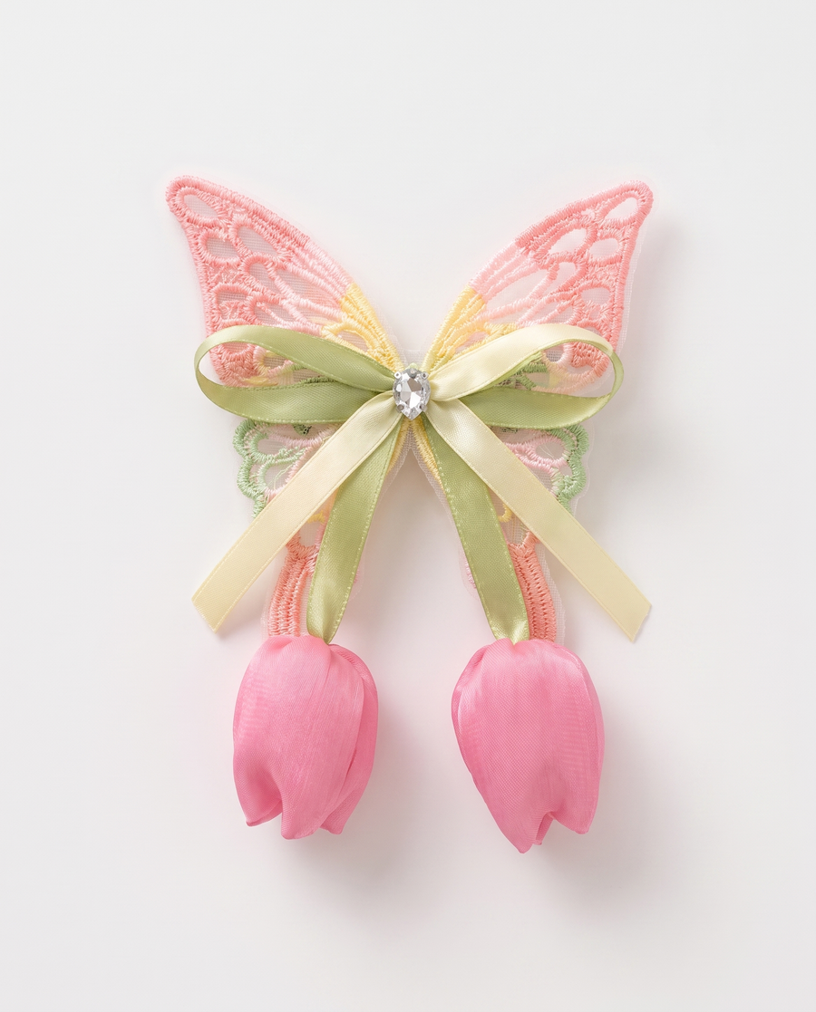 Butterfly Tulip — Korean Crochet Clip — view 8 of 9
