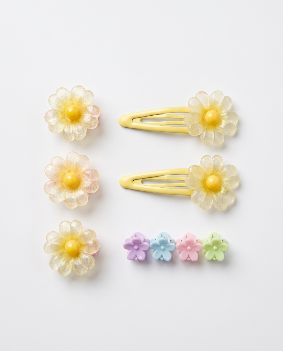 Little Blooms — Flower Snap Clips (6 pc) — view 3 of 8