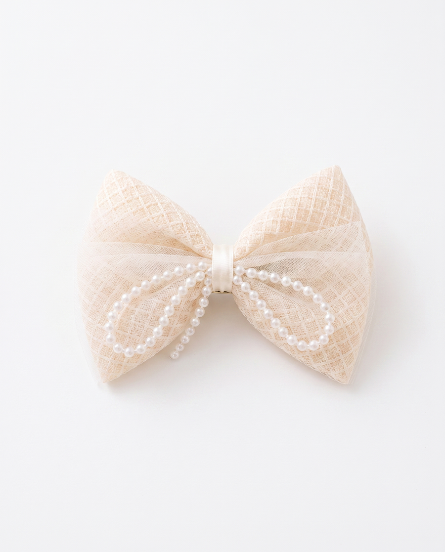 Bluebell Pearl Bow — Hair Clip - Main — view 11 of 11