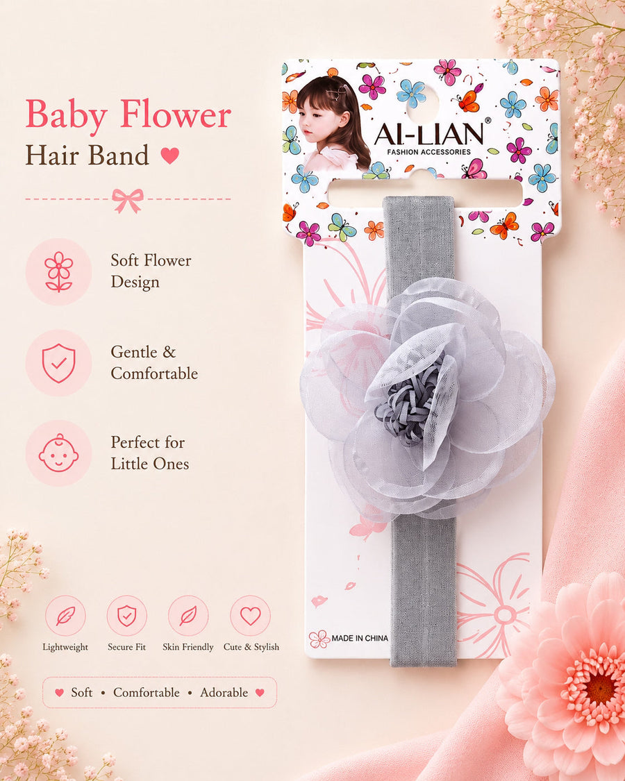 Soft Bloom — Baby Flower Hair Band — view 8 of 8