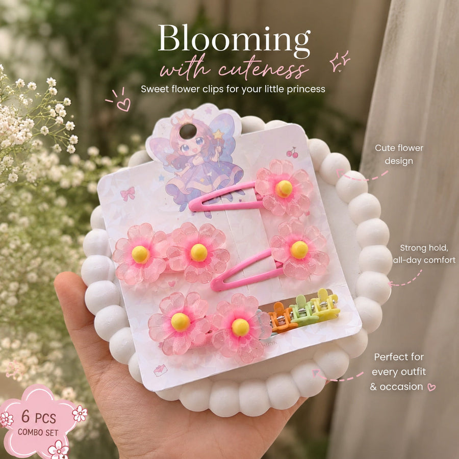 Little Blooms — Flower Snap Clips (6 pc) — view 5 of 8