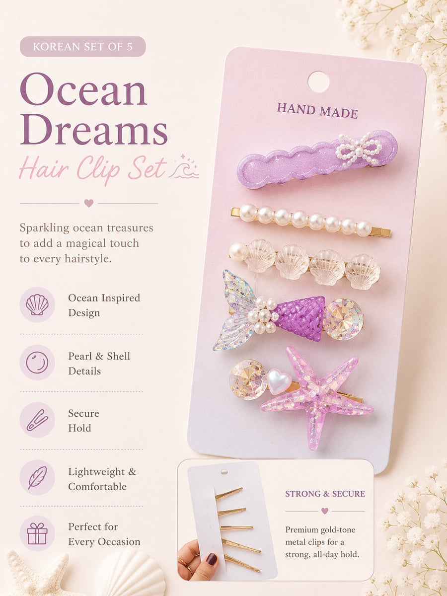 Ocean Dreams — Korean Clip Set of 5 — view 8 of 8