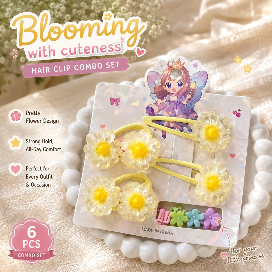 Little Blooms — Flower Snap Clips (6 pc) — view 7 of 8