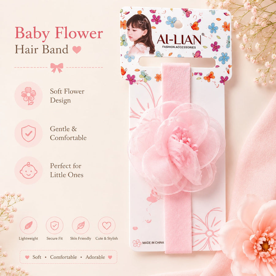 Soft Bloom — Baby Flower Hair Band — view 6 of 8