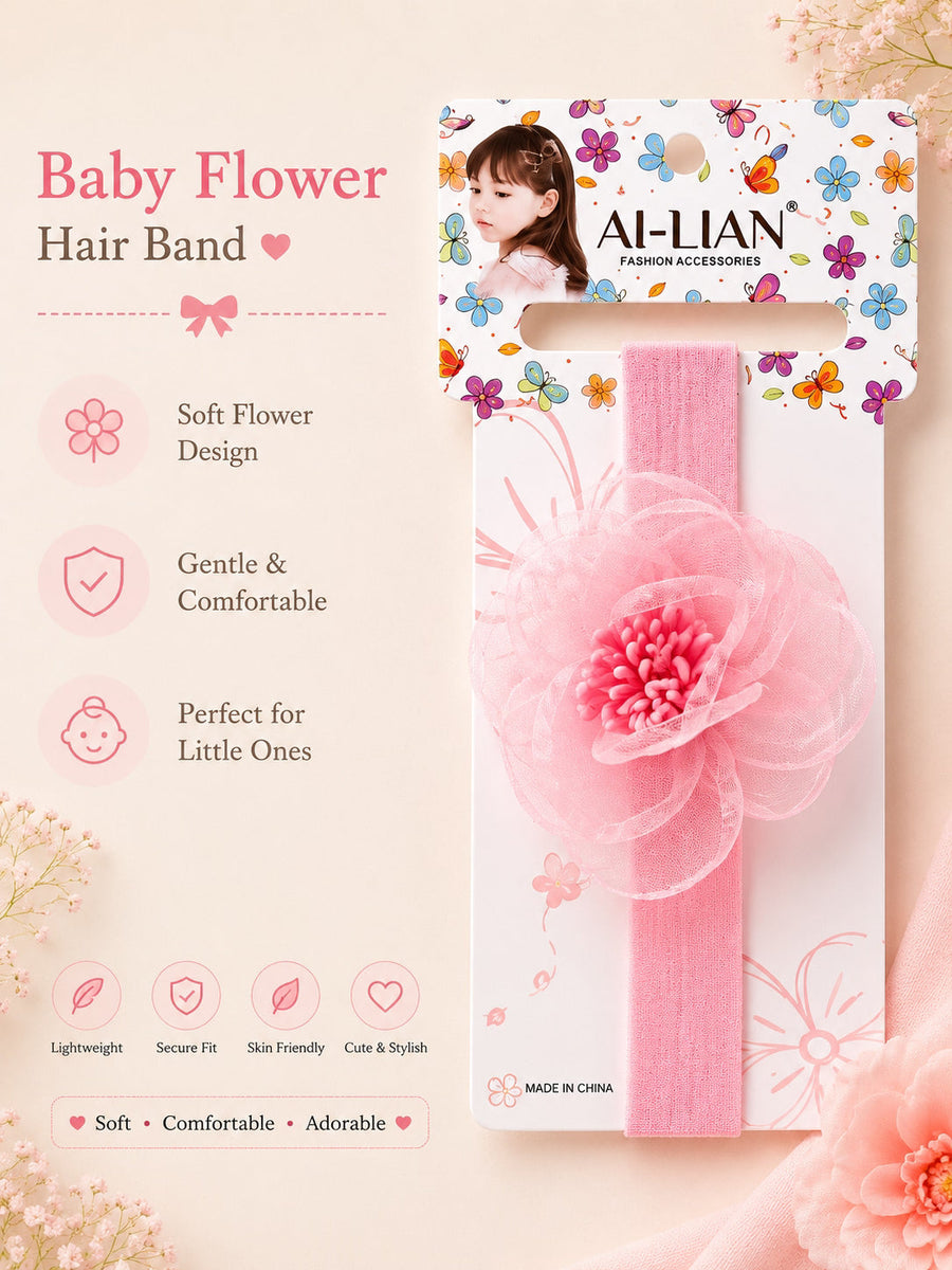 Soft Bloom — Baby Flower Hair Band — view 7 of 8