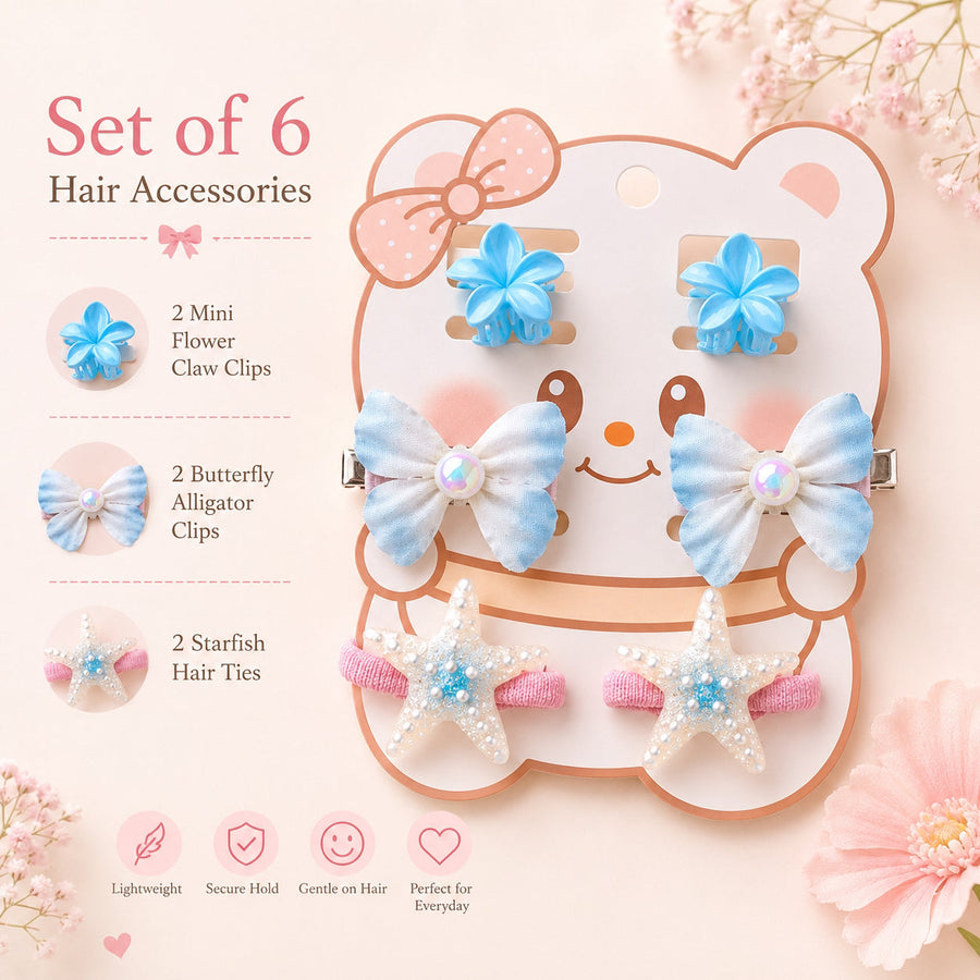 Teddy & Gingham — Hair Set of 6 — view 2 of 4