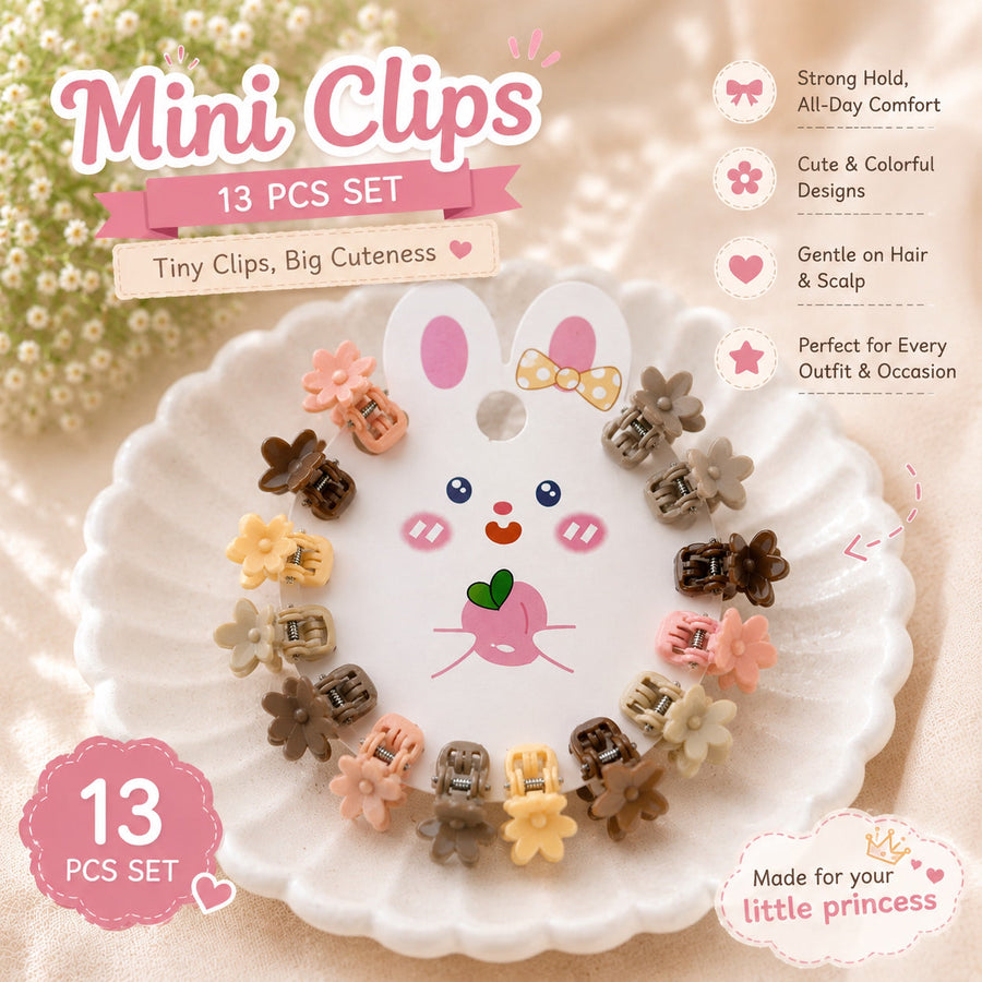 Tiny Treasures — Mini Claw Clips (13 pc) — view 2 of 9