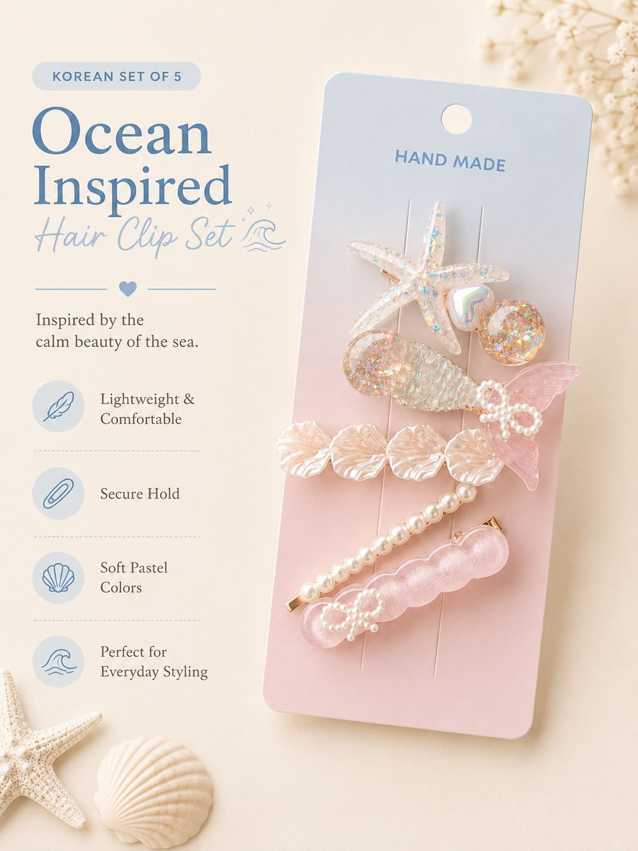 Ocean Dreams — Korean Clip Set of 5 — view 6 of 8