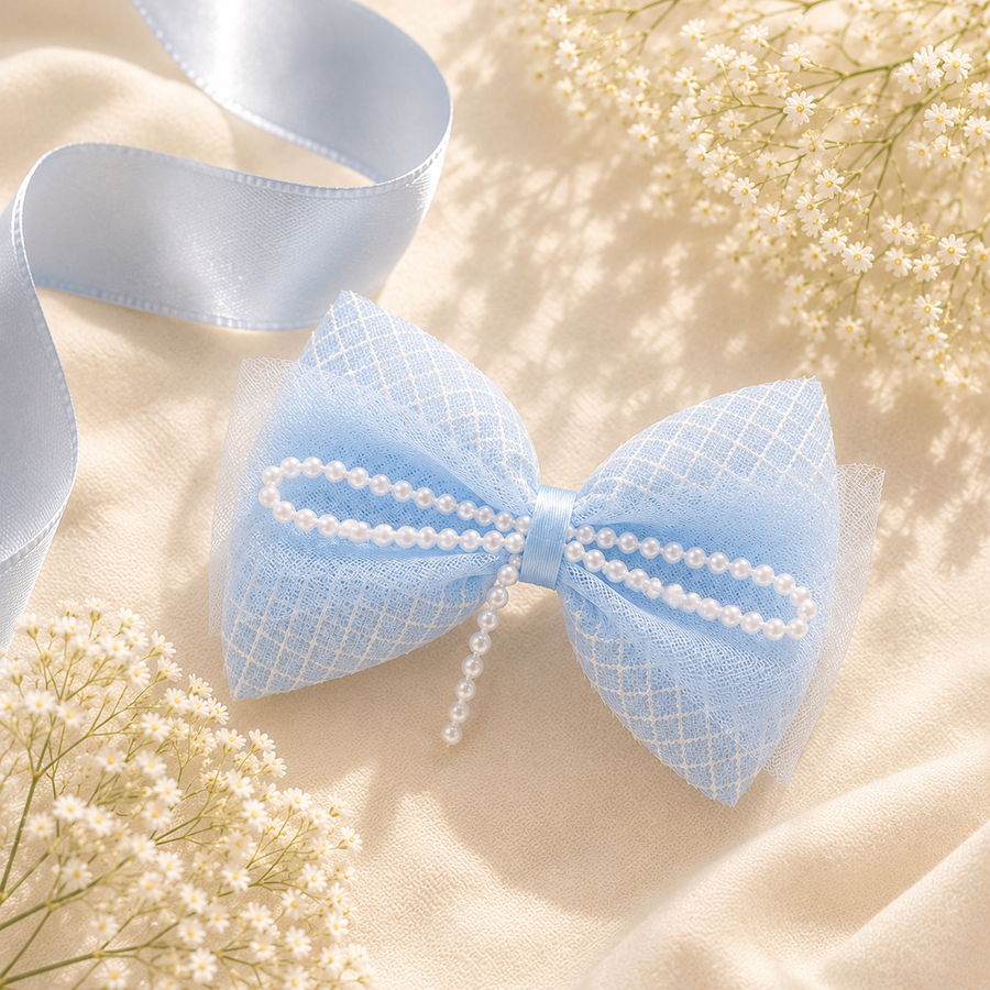 Bluebell Pearl Bow — Hair Clip - Main — view 2 of 11