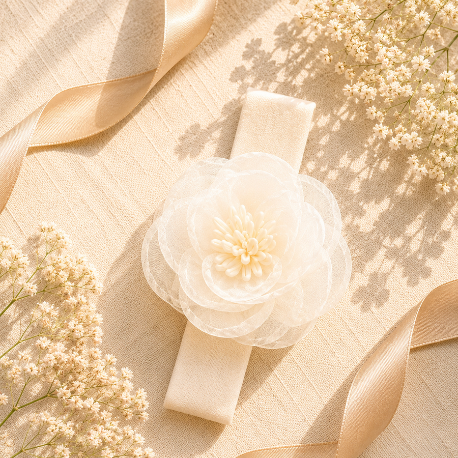 Soft Bloom — Baby Flower Hair Band — view 2 of 8